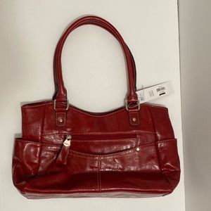Rossetti barn red tip top satchel